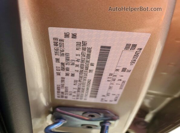 1FMCU9J94HUE62662 2017 FORD ESCAPE Желто-коричневый Вид наклейки с VIN-кодом