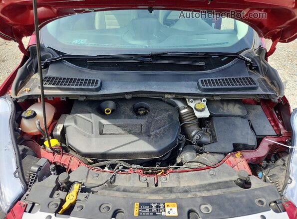1FMCU9J94JUD05798 2018 FORD ESCAPE Red Vista del compartimento del motor