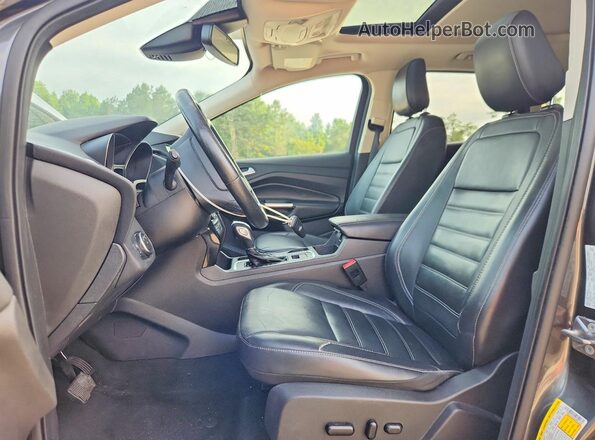 1FMCU9J94KUB21740 2019 FORD ESCAPE Gray Вид салону спереду