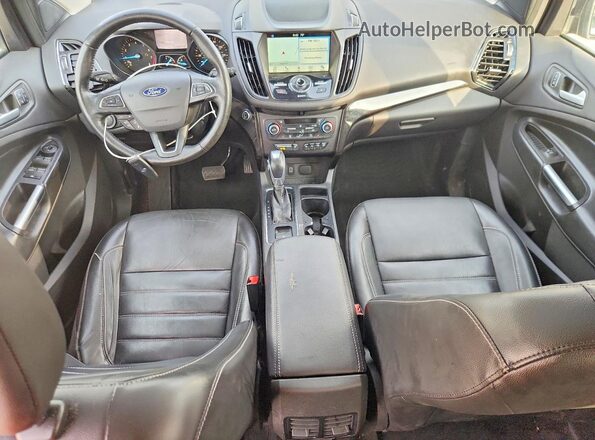 1FMCU9J94KUB21740 2019 FORD ESCAPE Gray Вид панелі приладів