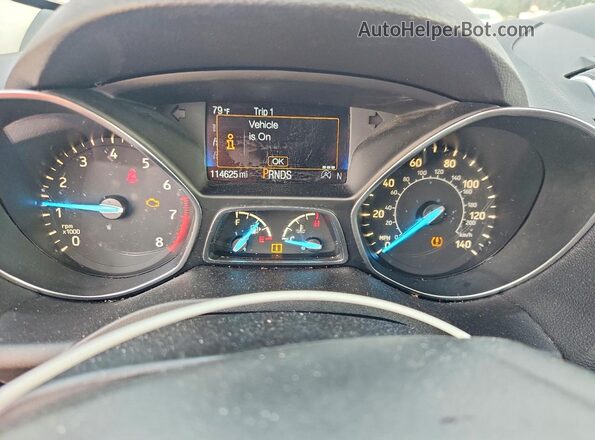1FMCU9J94KUB21740 2019 FORD ESCAPE Gray Вид щитка приладів