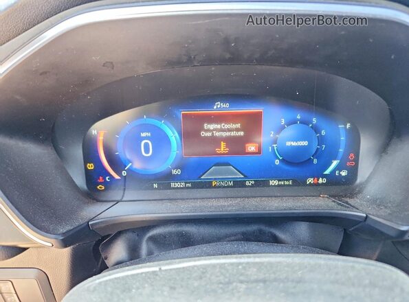 1FMCU9J94LUB16698 2020 FORD ESCAPE Black Vista del cuadro de instrumentos