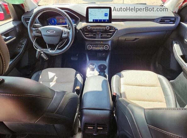 1FMCU9J94MUA03335 2021 FORD ESCAPE Red Dashboard view
