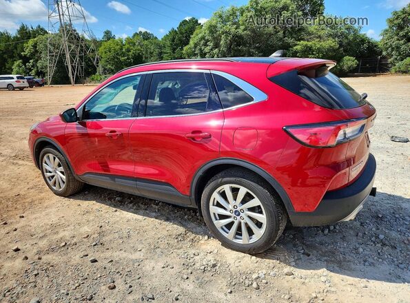 1FMCU9J94MUA03335 2021 FORD ESCAPE Red Rear left