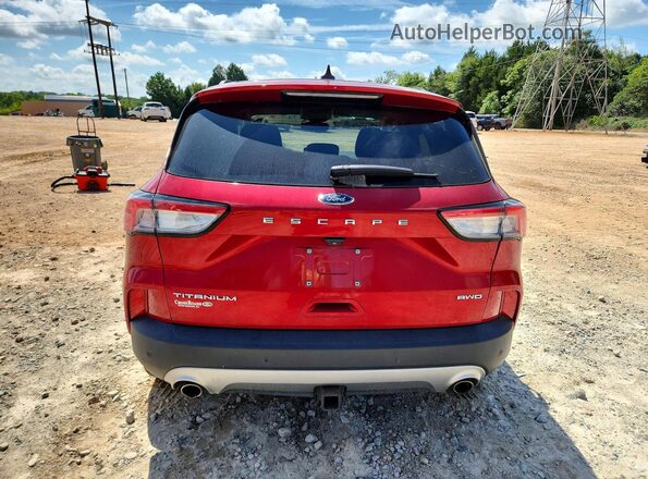1FMCU9J94MUA03335 2021 FORD ESCAPE Red Rear view