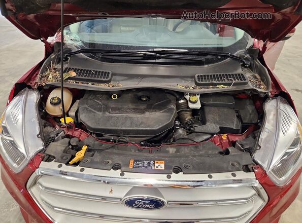1FMCU9J95HUA48810 2017 FORD ESCAPE Maroon Вид підкапотного простору