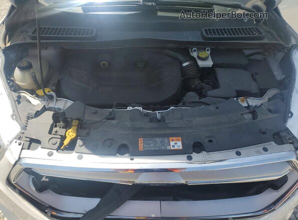 1FMCU9J95JUD49745 2018 FORD ESCAPE White Vista del compartimento del motor
