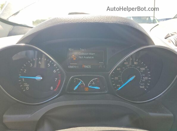 1FMCU9J95KUC57777 2019 FORD ESCAPE Gray ხელსაწყოთა პანელის ხედი