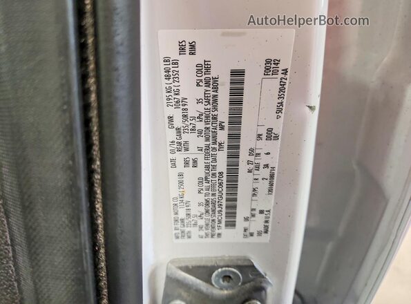 1FMCU9J97GUC06708 2016 FORD ESCAPE White VIN կոդի պիտակի տեսք