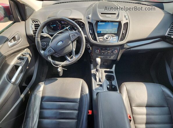 1FMCU9J97HUA99709 2017 FORD ESCAPE Burgundy წინა პანელის ხედი