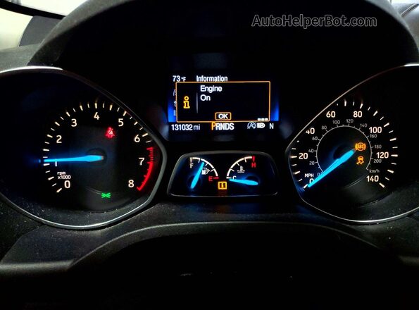 1FMCU9J97HUB33454 2017 FORD ESCAPE Серый Вид щитка приборов