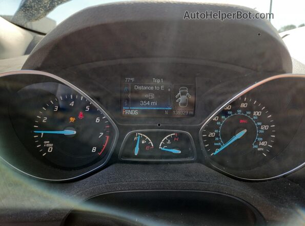 1FMCU9J98GUB03524 2016 FORD ESCAPE Gray Вид щитка приладів