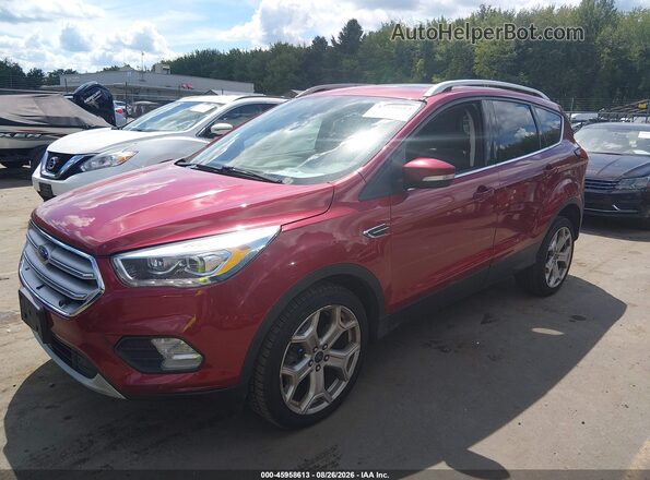 1FMCU9J98KUC18231 2019 FORD ESCAPE Red Vista tres cuartos delantera izquierda