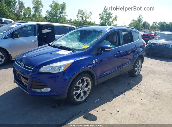 1FMCU9J99GUB33471 2016 FORD ESCAPE Синий Передняя левая четверть