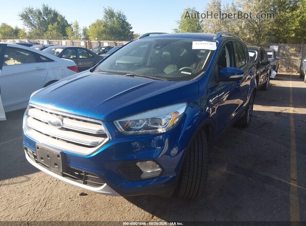1FMCU9J99JUB12837 2018 FORD ESCAPE Blue Передня ліва чверть