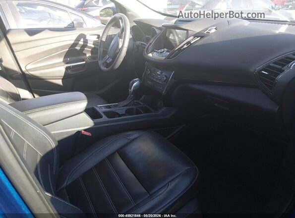 1FMCU9J99JUB12837 2018 FORD ESCAPE Blue Вид салону спереду