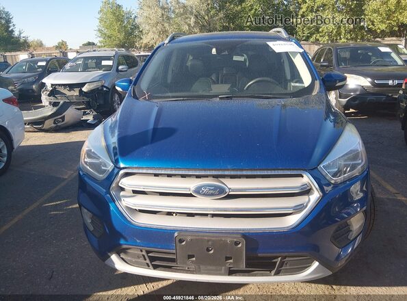 1FMCU9J99JUB12837 2018 FORD ESCAPE Blue Вид щитка приладів