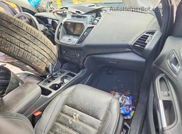 1FMCU9J99JUC62298 2018 FORD ESCAPE Gray Dashboard view