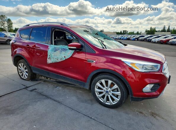 1FMCU9J99JUD61767 2018 FORD ESCAPE Red Przód prawy