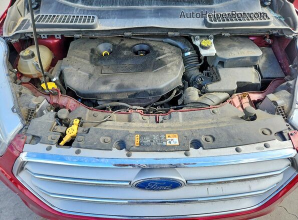 1FMCU9J99JUD61767 2018 FORD ESCAPE Red Widok wnętrza z tyłu