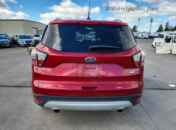 1FMCU9J99JUD61767 2018 FORD ESCAPE Red Widok z tyłu