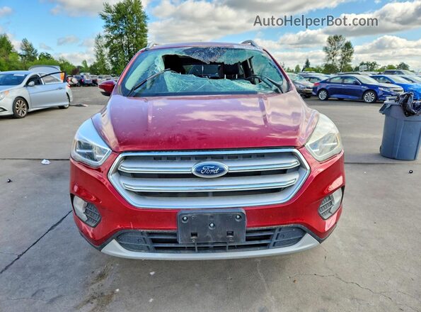 1FMCU9J99JUD61767 2018 FORD ESCAPE Red Widok z przodu