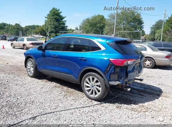 1FMCU9J99NUA80395 2022 FORD ESCAPE Синий Задняя левая четверть