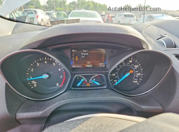 1FMCU9J9XHUD03273 2017 FORD ESCAPE White Instrument cluster view