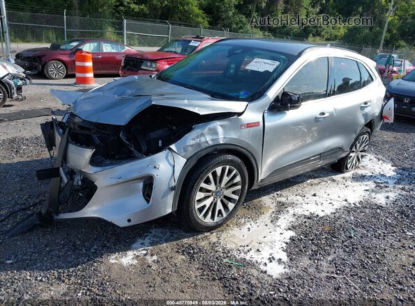 1FMCU9J9XMUA71025 2021 FORD ESCAPE Silver Передня ліва чверть