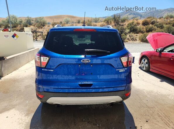 1FMCU9JD0HUC09598 2017 FORD ESCAPE Blue Widok z tyłu
