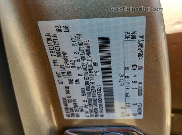 1FMCU9JD0HUE62291 2017 FORD ESCAPE Бежевый Панорамный вид салона 360°