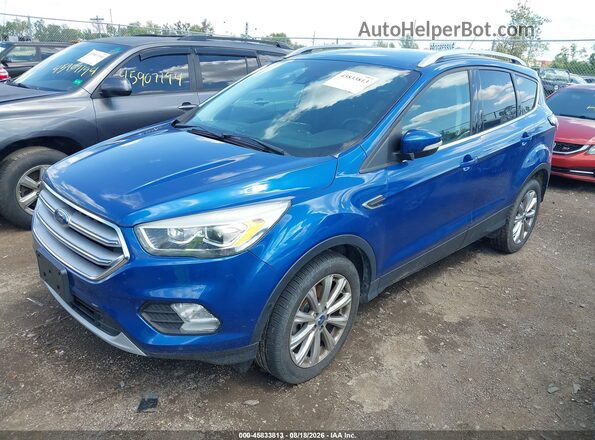1FMCU9JD1HUC89672 2017 FORD ESCAPE Синий Передняя левая четверть