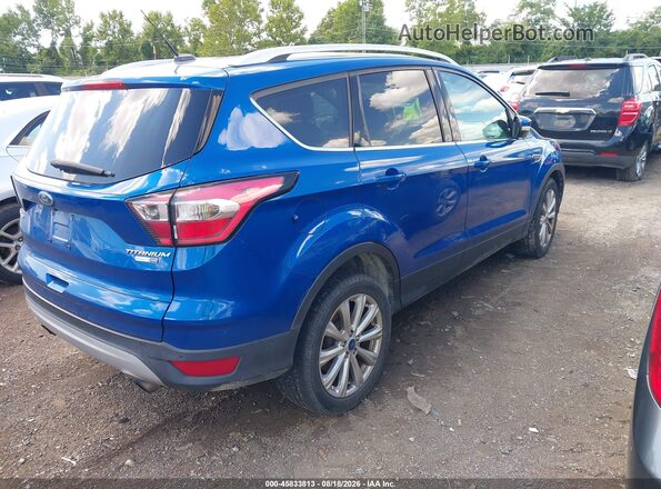 1FMCU9JD1HUC89672 2017 FORD ESCAPE Синий Задняя правая четверть