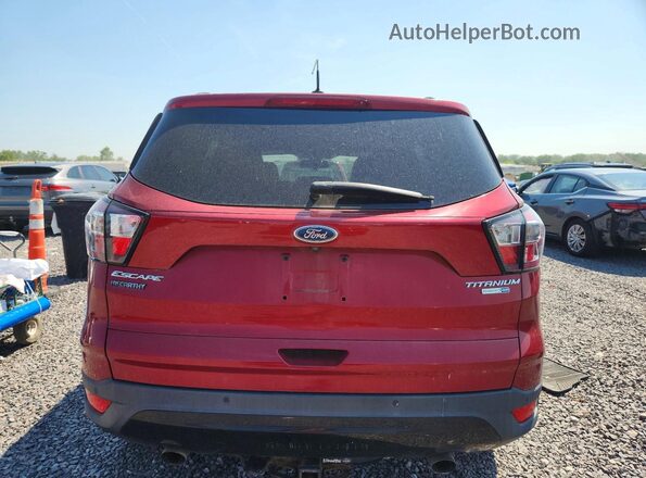 1FMCU9JD1HUD14926 2017 FORD ESCAPE Red Widok wnętrza z tyłu