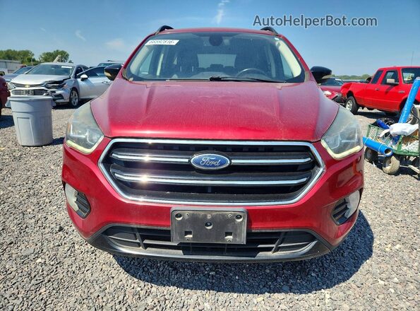 1FMCU9JD1HUD14926 2017 FORD ESCAPE Red Widok tylnych siedzeń