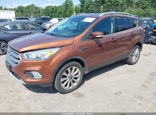 1FMCU9JD5HUA86364 2017 FORD ESCAPE Коричневый Передняя левая четверть