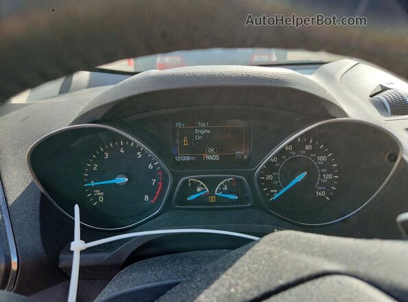 1FMCU9JD5HUB34266 2017 FORD ESCAPE Black Вид щитка приладів