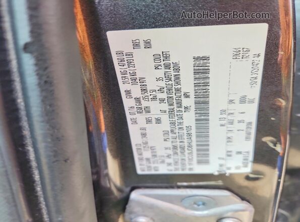 1FMCU9JD8HUA98105 2017 FORD ESCAPE Gray Vista de la etiqueta del VIN