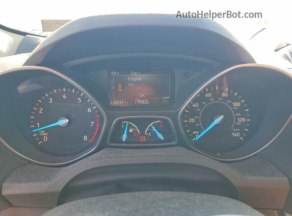 1FMCU9JDXHUB11890 2017 FORD ESCAPE White Vista del cuadro de instrumentos