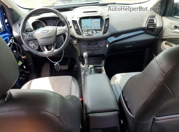 1FMCU9JDXHUE28486 2017 FORD ESCAPE Blue Սալոնի 360 աստիճան տեսք