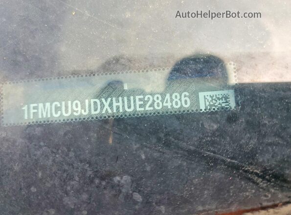 1FMCU9JDXHUE28486 2017 FORD ESCAPE Blue 