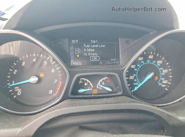 1FMCU9JX1GUB85143 2016 FORD ESCAPE Gray ხელსაწყოთა პანელის ხედი