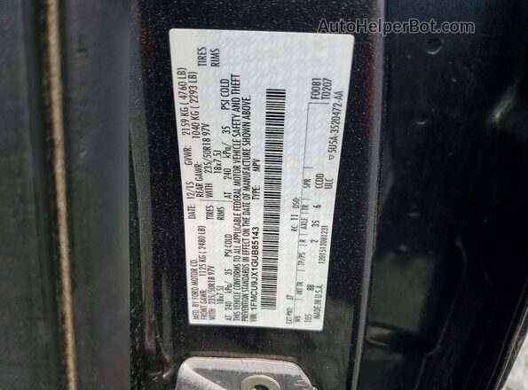 1FMCU9JX1GUB85143 2016 FORD ESCAPE Gray VIN კოდის სტიკერის ხედი