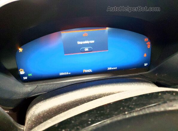 1FMCU9JZ3PUA40512 2023 FORD ESCAPE Silver Instrument cluster view
