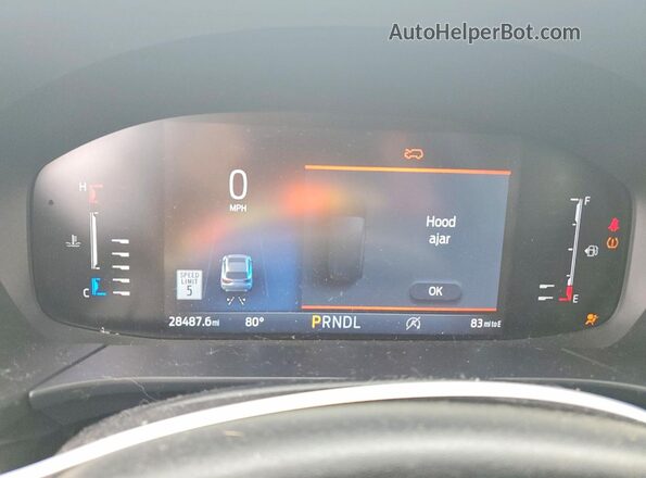 1FMCU9MN1PUB15698 2023 FORD ESCAPE Серый Вид щитка приборов