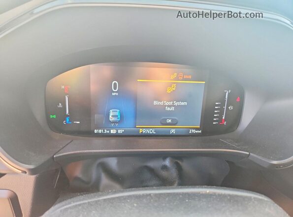 1FMCU9MN3PUA11861 2023 FORD ESCAPE Silver ხელსაწყოთა პანელის ხედი