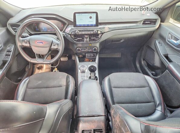 1FMCU9MN3PUA59182 2023 FORD ESCAPE Silver Widok deski rozdzielczej