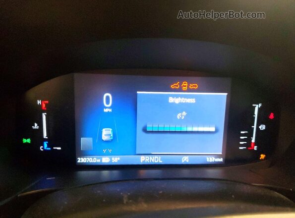 1FMCU9MN4RUB17724 2024 FORD ESCAPE Красный Вид щитка приборов
