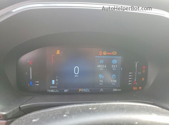 1FMCU9MN5PUA09075 2023 FORD ESCAPE Red Widok zestawu wskaźników
