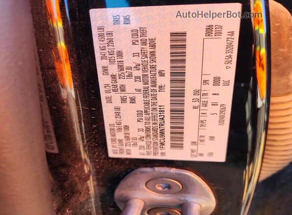 1FMCU9MN7RUA31811 2024 FORD ESCAPE Черный Вид наклейки с VIN-кодом
